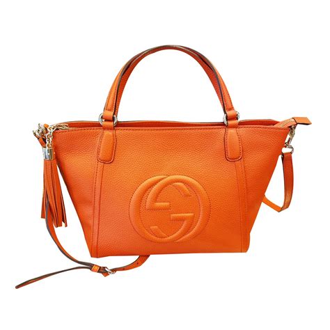 gucci orange soho bag|gucci soho shoulder bag large.